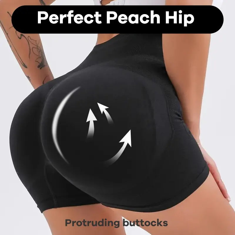 CZGUKE Women High Waist Workout Shorts Butt Lifting Tummy Control